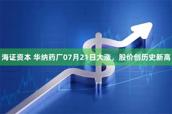 海证资本 华纳药厂07月21日大涨,股价创历史新高