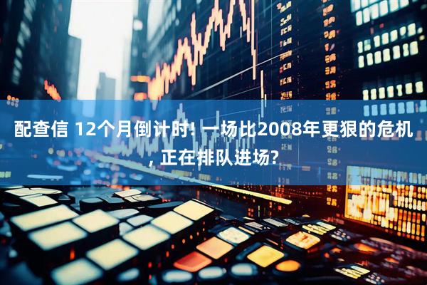 配查信 12个月倒计时! 一场比2008年更狠的危机, 正在排队进场?