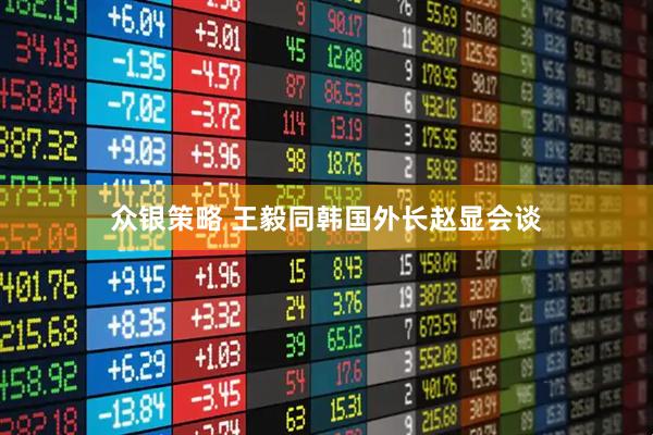 众银策略 王毅同韩国外长赵显会谈